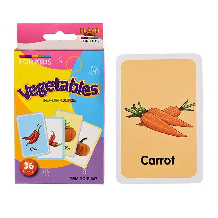 Kids Learning Cards — Shapes, Animals & Colors Flashcards for Early Education