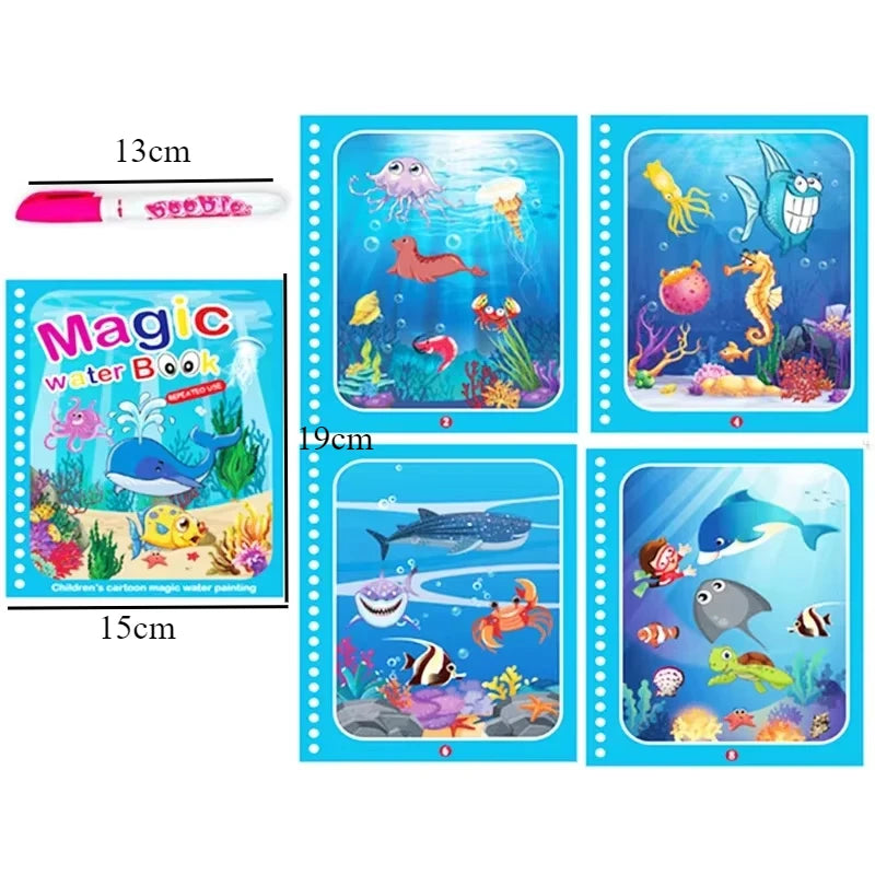 Magic Sketch & Learn: Reusable Water Drawing Book