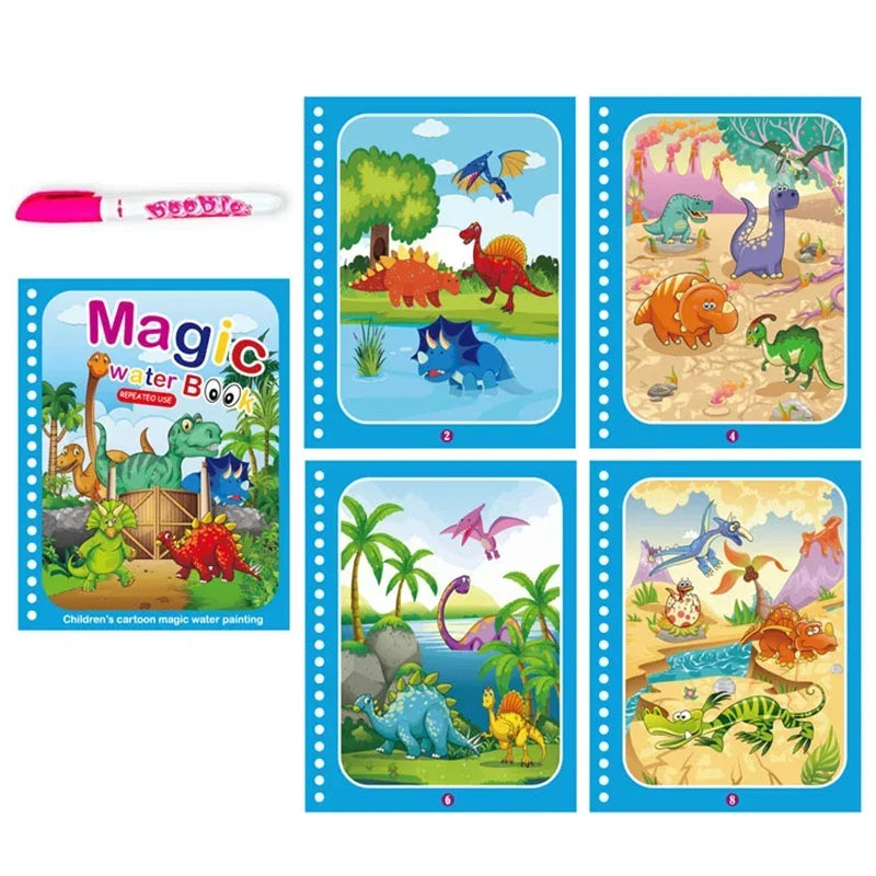 Magic Sketch & Learn: Reusable Water Drawing Book