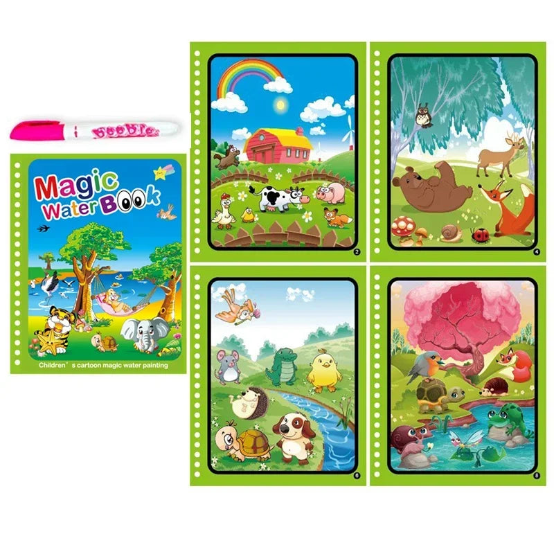 Magic Sketch & Learn: Reusable Water Drawing Book