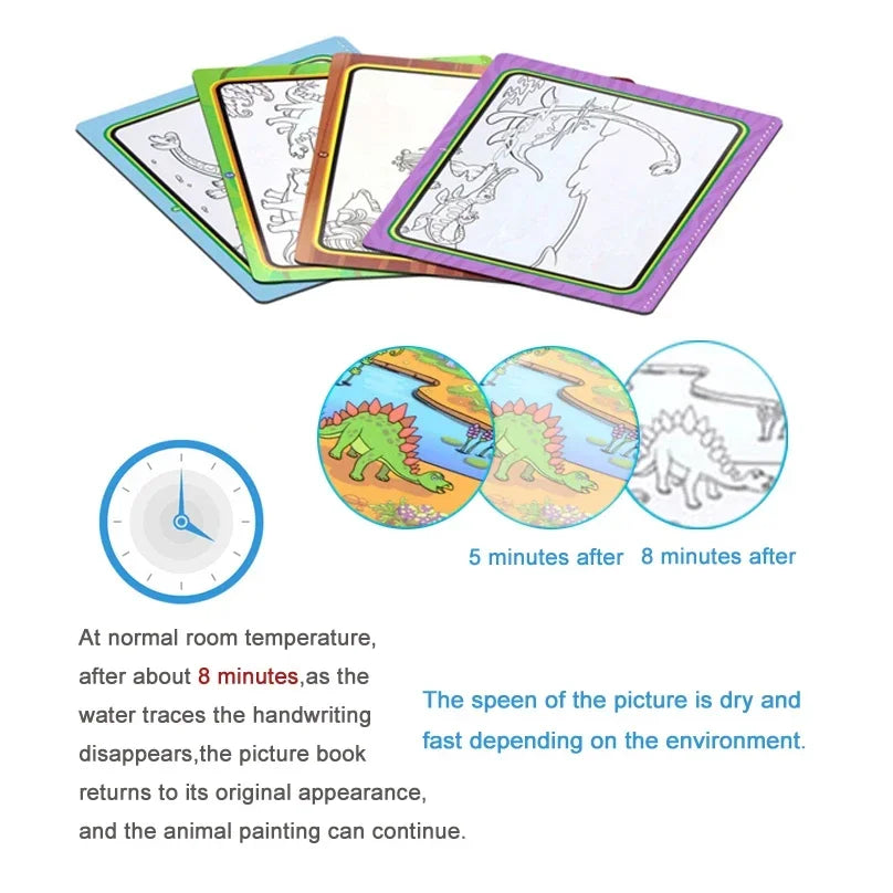 Magic Sketch & Learn: Reusable Water Drawing Book