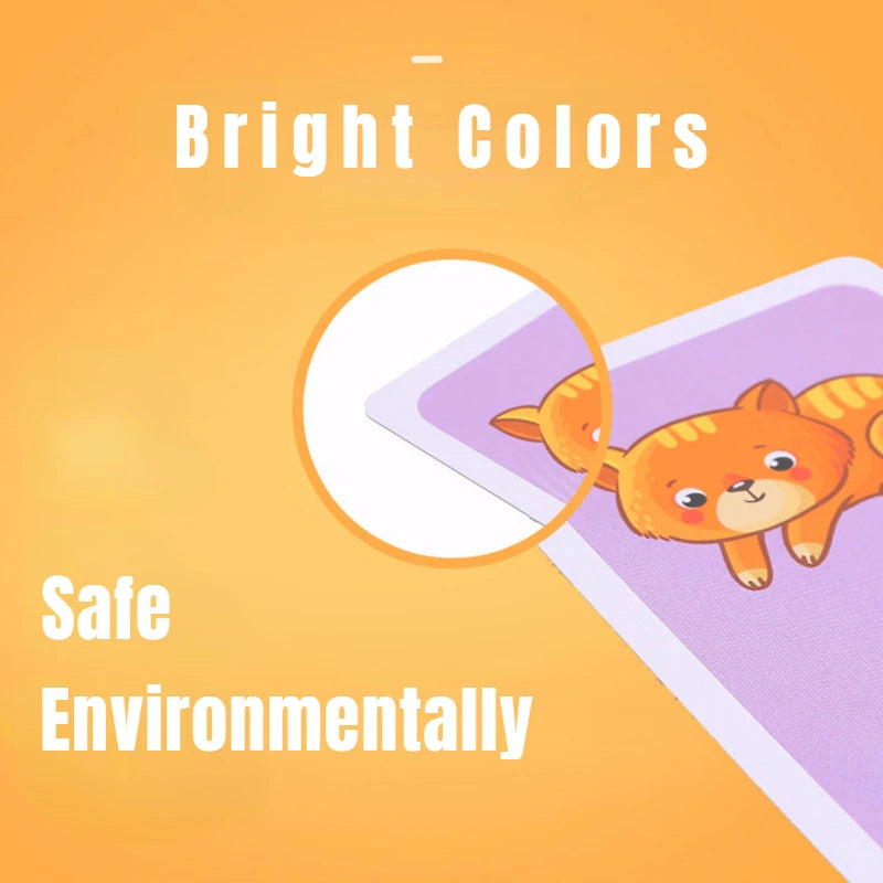 Kids Learning Cards — Shapes, Animals & Colors Flashcards for Early Education
