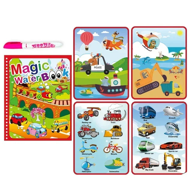 Magic Sketch & Learn: Reusable Water Drawing Book