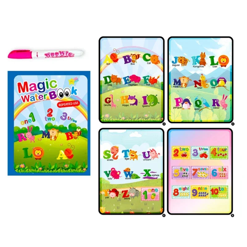Magic Sketch & Learn: Reusable Water Drawing Book