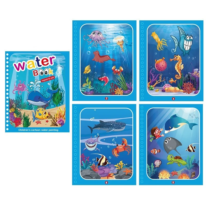 Magic Sketch & Learn: Reusable Water Drawing Book