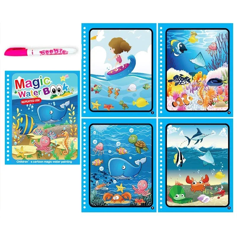 Magic Sketch & Learn: Reusable Water Drawing Book