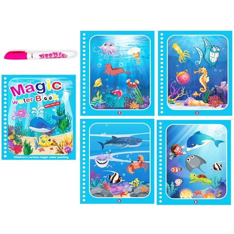 Magic Sketch & Learn: Reusable Water Drawing Book