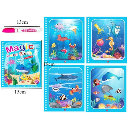 Magic Sketch & Learn: Reusable Water Drawing Book
