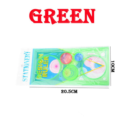 Spirograph Drawing Stencil Set for Kids – Geometry Art Templates, Flower Rulers, Educational Craft Toy