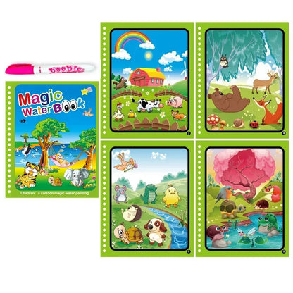 Magic Sketch & Learn: Reusable Water Drawing Book