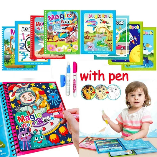 Magic Sketch & Learn: Reusable Water Drawing Book