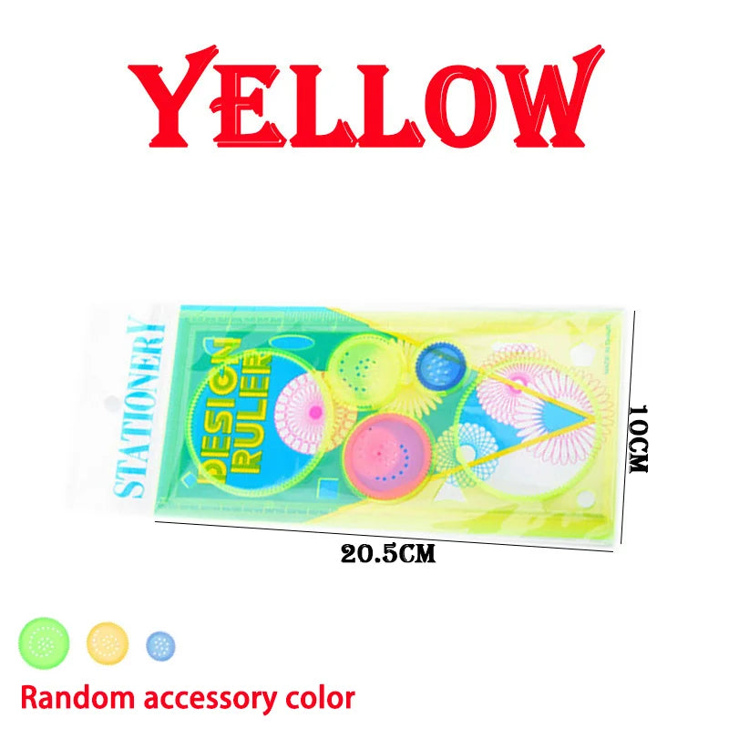 Spirograph Drawing Stencil Set for Kids – Geometry Art Templates, Flower Rulers, Educational Craft Toy