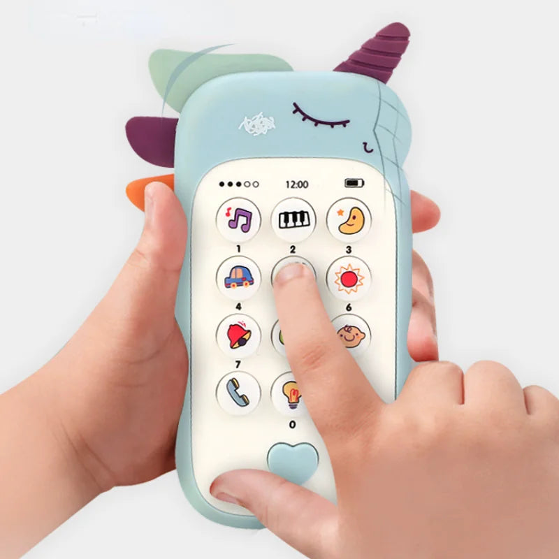 Baby Musical Phone Toy – Teether, Sound, Sleep & Learning Toy for Infants & Toddlers